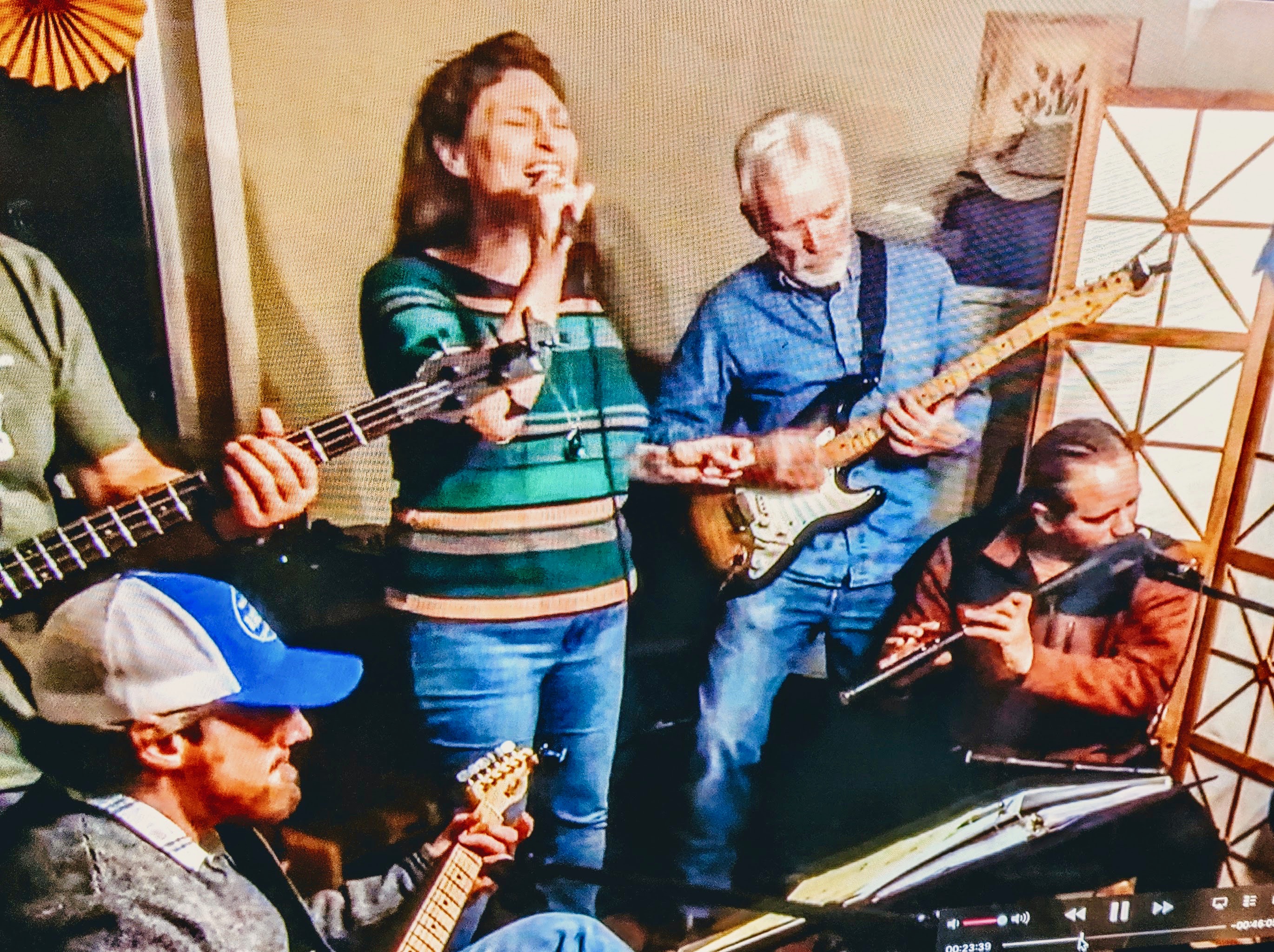  My 70th birthday party with Suzie, Lee, and Ryan 